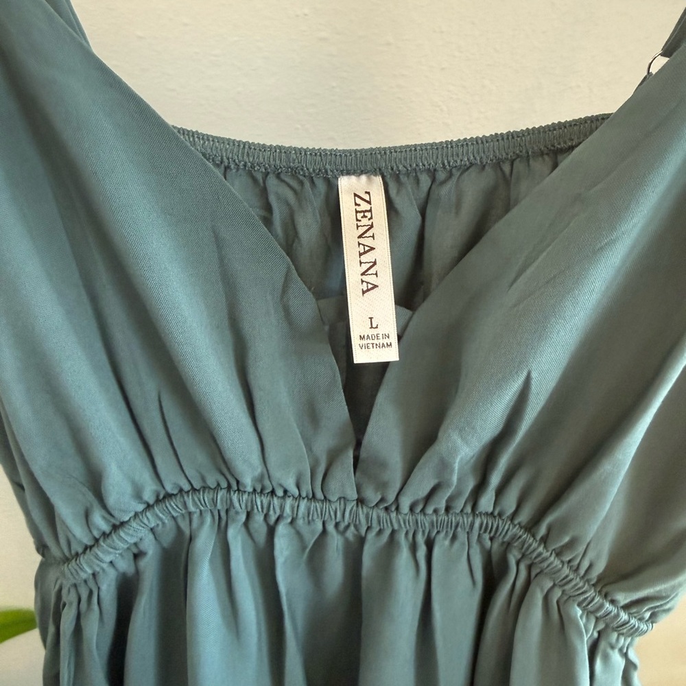 ✨ Zenana Sage Green Maxi Dress – Large (Also Medium Available) ✨